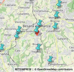 Mappa Via M.Buonarroti, 20842 Besana In Brianza MB, Italia (2.36)