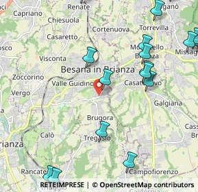 Mappa Via M.Buonarroti, 20842 Besana In Brianza MB, Italia (2.98158)