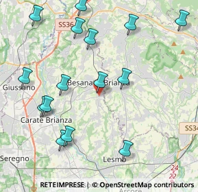 Mappa Via M.Buonarroti, 20842 Besana In Brianza MB, Italia (4.77933)