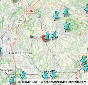 Mappa Via M.Buonarroti, 20842 Besana In Brianza MB, Italia (6.88529)