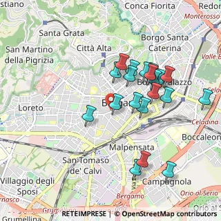 Mappa Via G. Tiraboschi, 24121 Bergamo BG, Italia (0.8845)