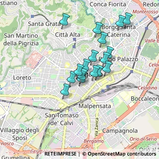 Mappa Via G. Tiraboschi, 24121 Bergamo BG, Italia (0.71647)
