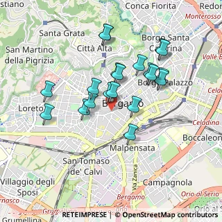 Mappa Via G. Tiraboschi, 24121 Bergamo BG, Italia (0.8115)