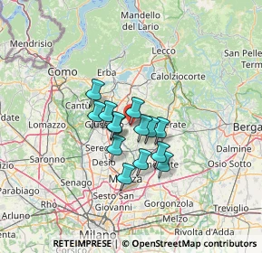 Mappa Via Sant'Antonio, 20842 Besana In Brianza MB, Italia (8.49786)