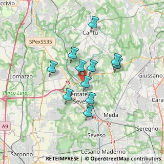 Mappa Via Colombirolo, 22060 Carimate CO, Italia (2.77636)