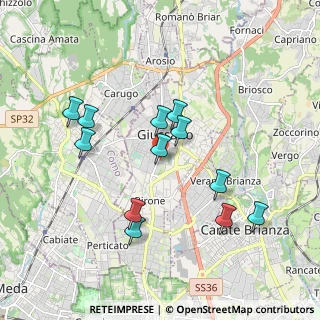 Mappa Via Antonio Pacinotti, 20833 Giussano MB, Italia (1.75917)