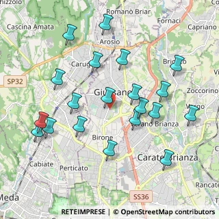 Mappa Via Antonio Pacinotti, 20833 Giussano MB, Italia (2.083)