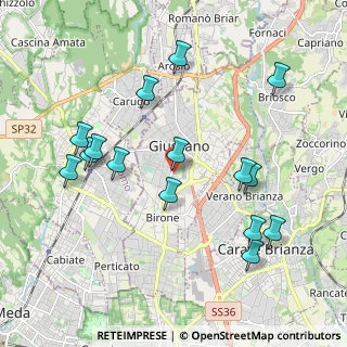 Mappa Via Antonio Pacinotti, 20833 Giussano MB, Italia (2.09133)