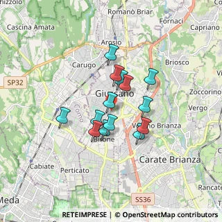 Mappa Via Antonio Pacinotti, 20833 Giussano MB, Italia (1.22929)