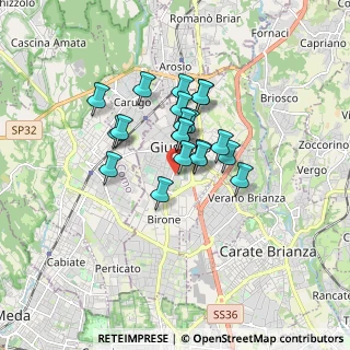 Mappa Via Antonio Pacinotti, 20833 Giussano MB, Italia (1.187)