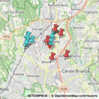 Mappa Via Antonio Pacinotti, 20833 Giussano MB, Italia (1.40429)