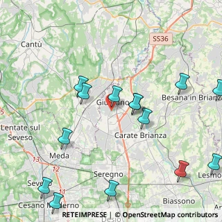 Mappa Via Antonio Pacinotti, 20833 Giussano MB, Italia (5.09357)