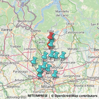 Mappa Via Antonio Pacinotti, 20833 Giussano MB, Italia (12.27769)