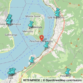 Mappa CAP, 25050 Monte Isola BS, Italia (3.51923)