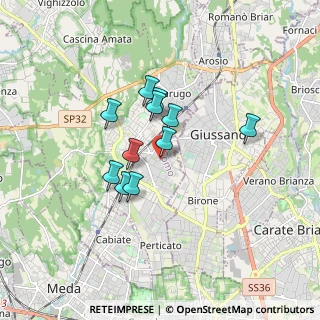 Mappa Via San Carlo, 22066 Mariano Comense CO, Italia (1.25818)