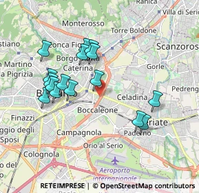 Mappa 24125 Bergamo BG, Italia (1.74063)