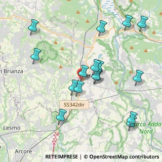 Mappa Via Lecco, 23870 Cernusco Lombardone LC, Italia (4.2225)