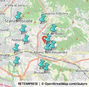 Mappa Via Santi Cornelio e Cipriano, 24061 Albano Sant'Alessandro BG, Italia (1.85167)