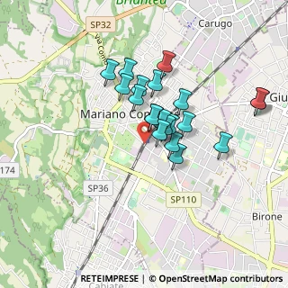 Mappa 22066 Mariano Comense CO, Italia (0.676)