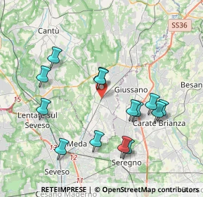 Mappa 22066 Mariano Comense CO, Italia (3.85286)