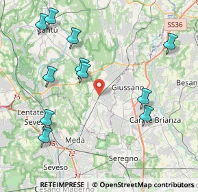 Mappa 22066 Mariano Comense CO, Italia (4.56727)