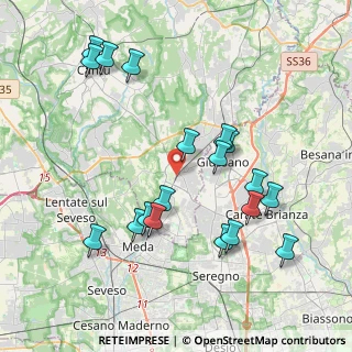 Mappa 22066 Mariano Comense CO, Italia (4.14316)