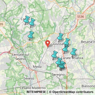 Mappa 22066 Mariano Comense CO, Italia (3.94)
