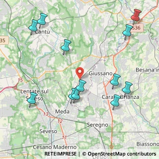 Mappa 22066 Mariano Comense CO, Italia (4.91417)