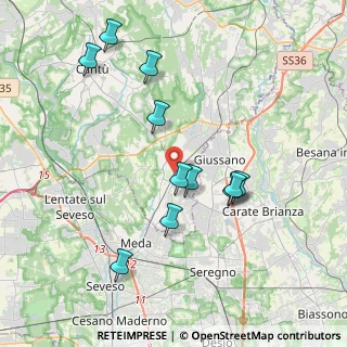 Mappa 22066 Mariano Comense CO, Italia (3.77)