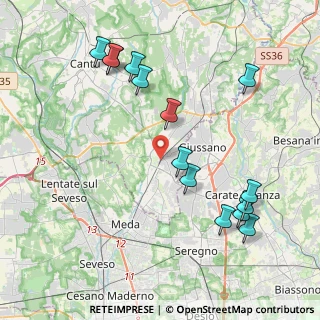 Mappa 22066 Mariano Comense CO, Italia (4.52357)