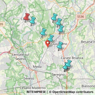 Mappa 22066 Mariano Comense CO, Italia (3.92091)