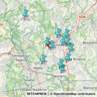 Mappa 22066 Mariano Comense CO, Italia (3.225)