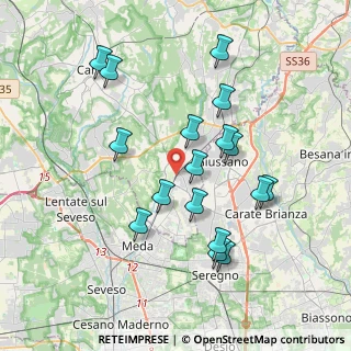 Mappa 22066 Mariano Comense CO, Italia (3.66353)