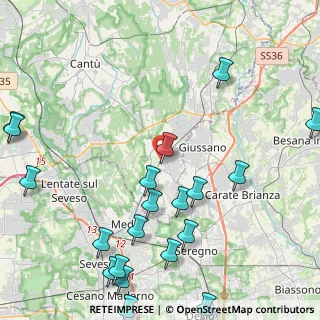 Mappa 22066 Mariano Comense CO, Italia (5.7725)