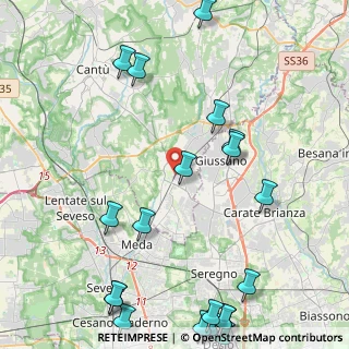 Mappa 22066 Mariano Comense CO, Italia (6.0065)