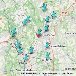 Mappa 22066 Mariano Comense CO, Italia (4.43294)