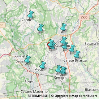 Mappa 22066 Mariano Comense CO, Italia (3.59714)