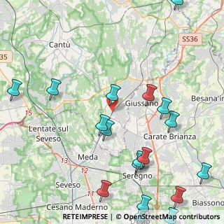 Mappa 22066 Mariano Comense CO, Italia (5.96579)