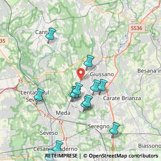 Mappa 22066 Mariano Comense CO, Italia (4.63857)