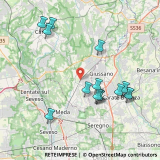 Mappa 22066 Mariano Comense CO, Italia (4.37857)