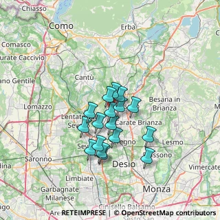 Mappa 22066 Mariano Comense CO, Italia (5.12588)