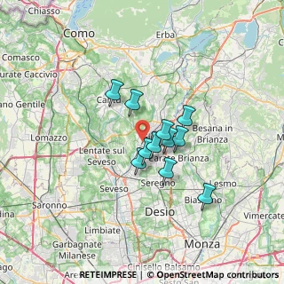 Mappa 22066 Mariano Comense CO, Italia (4.51091)