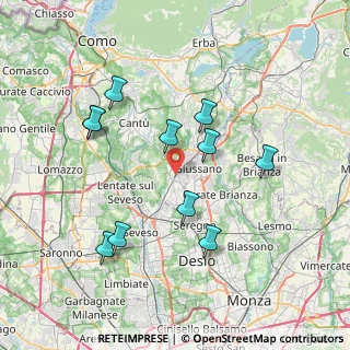 Mappa 22066 Mariano Comense CO, Italia (7.33)