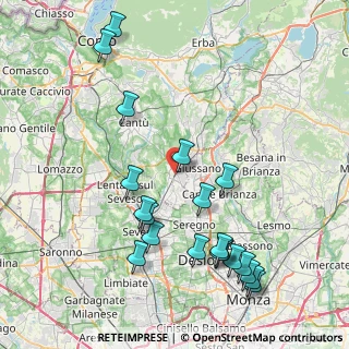 Mappa 22066 Mariano Comense CO, Italia (9.3645)