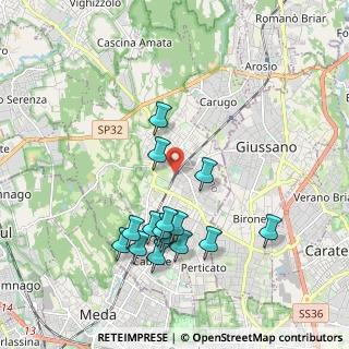 Mappa 22066 Mariano Comense CO, Italia (1.88933)