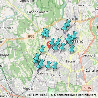 Mappa 22066 Mariano Comense CO, Italia (1.4845)