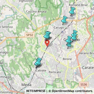 Mappa 22066 Mariano Comense CO, Italia (1.88833)