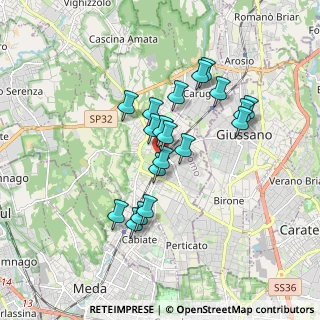 Mappa 22066 Mariano Comense CO, Italia (1.45579)