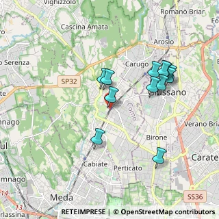 Mappa 22066 Mariano Comense CO, Italia (1.75667)