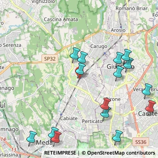 Mappa 22066 Mariano Comense CO, Italia (2.65933)